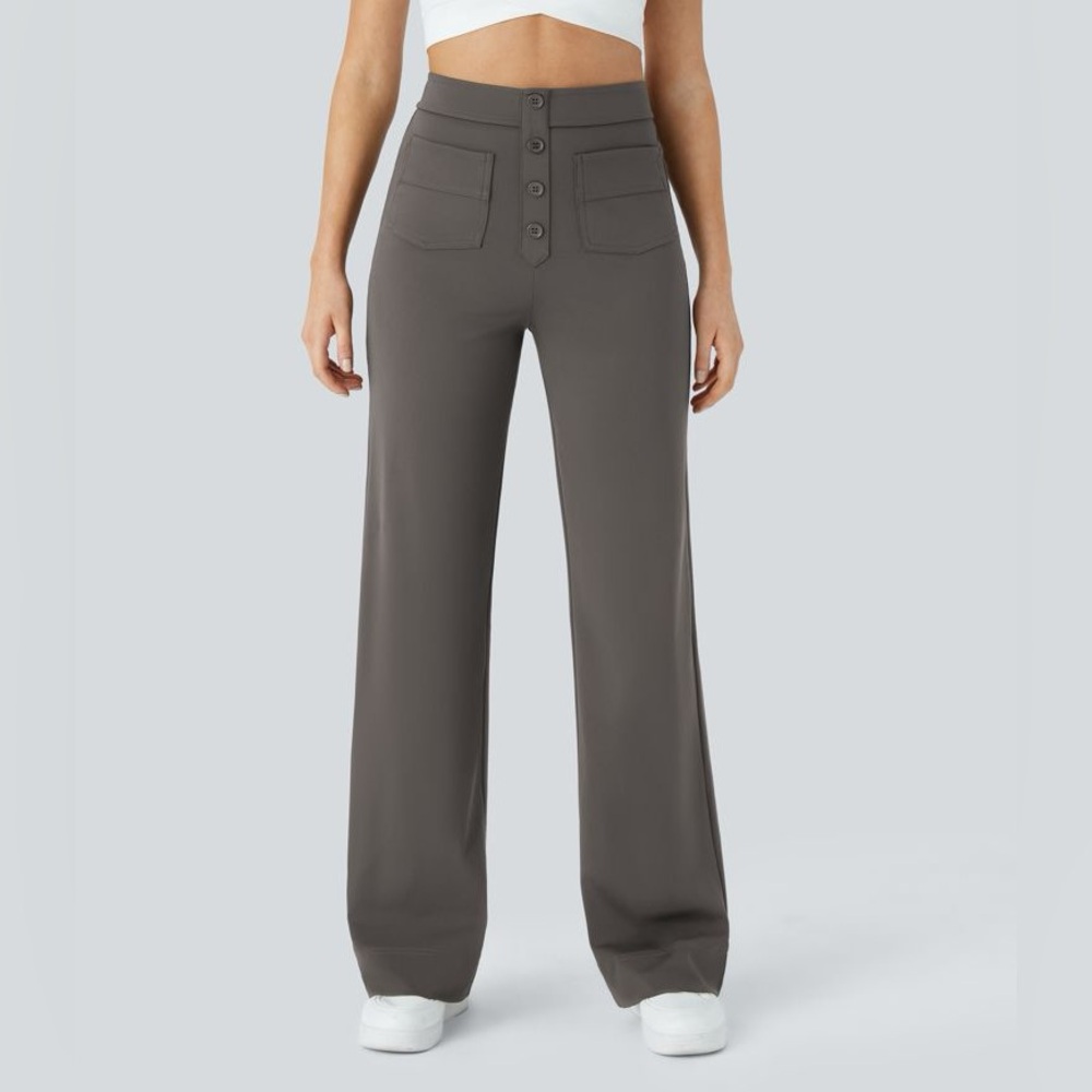 HALARA Gray Straight Leg Pants
